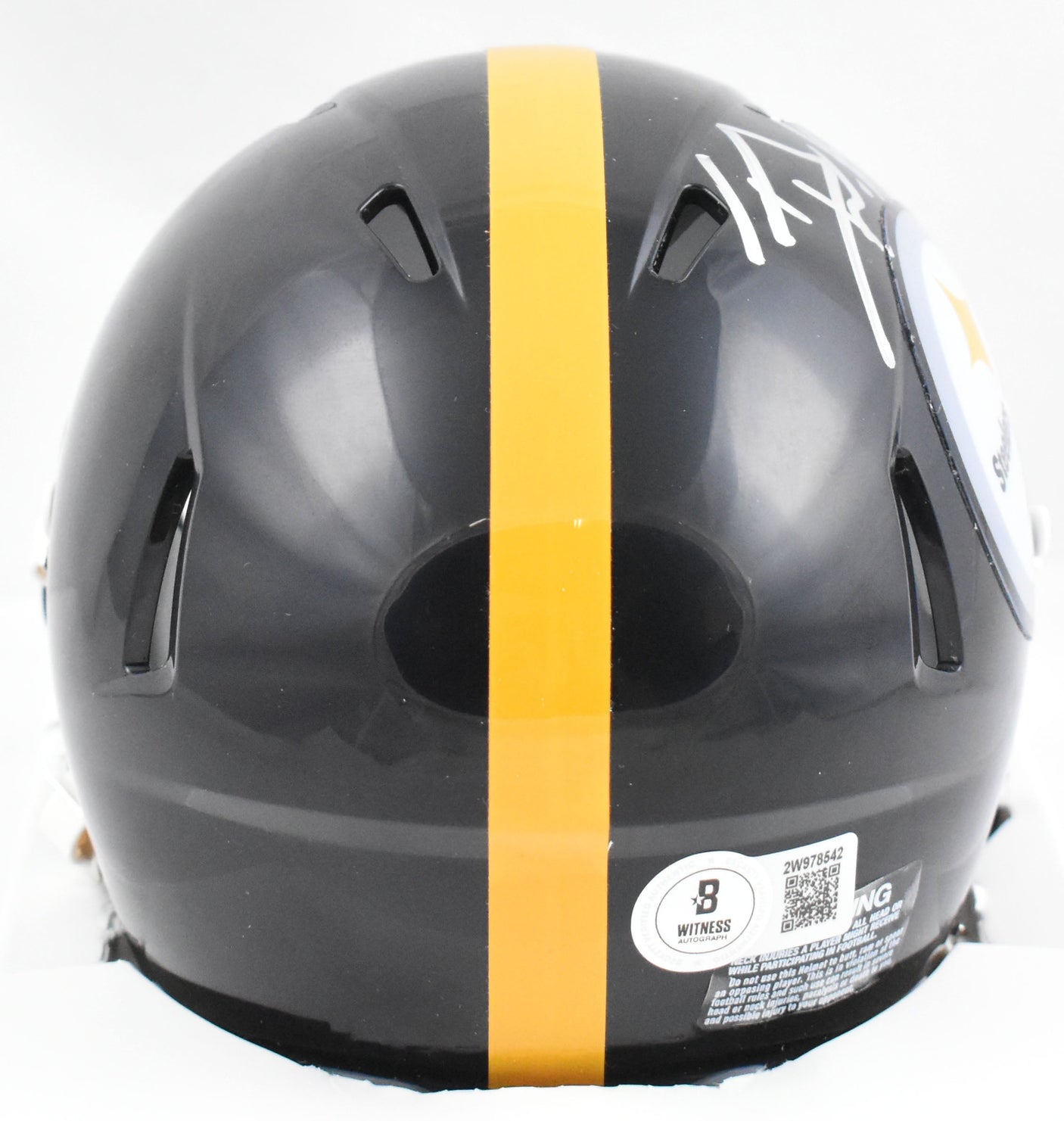 T.J. Watt Autographed Pittsburgh Steelers Speed Mini Helmet - Beckett W Hologram