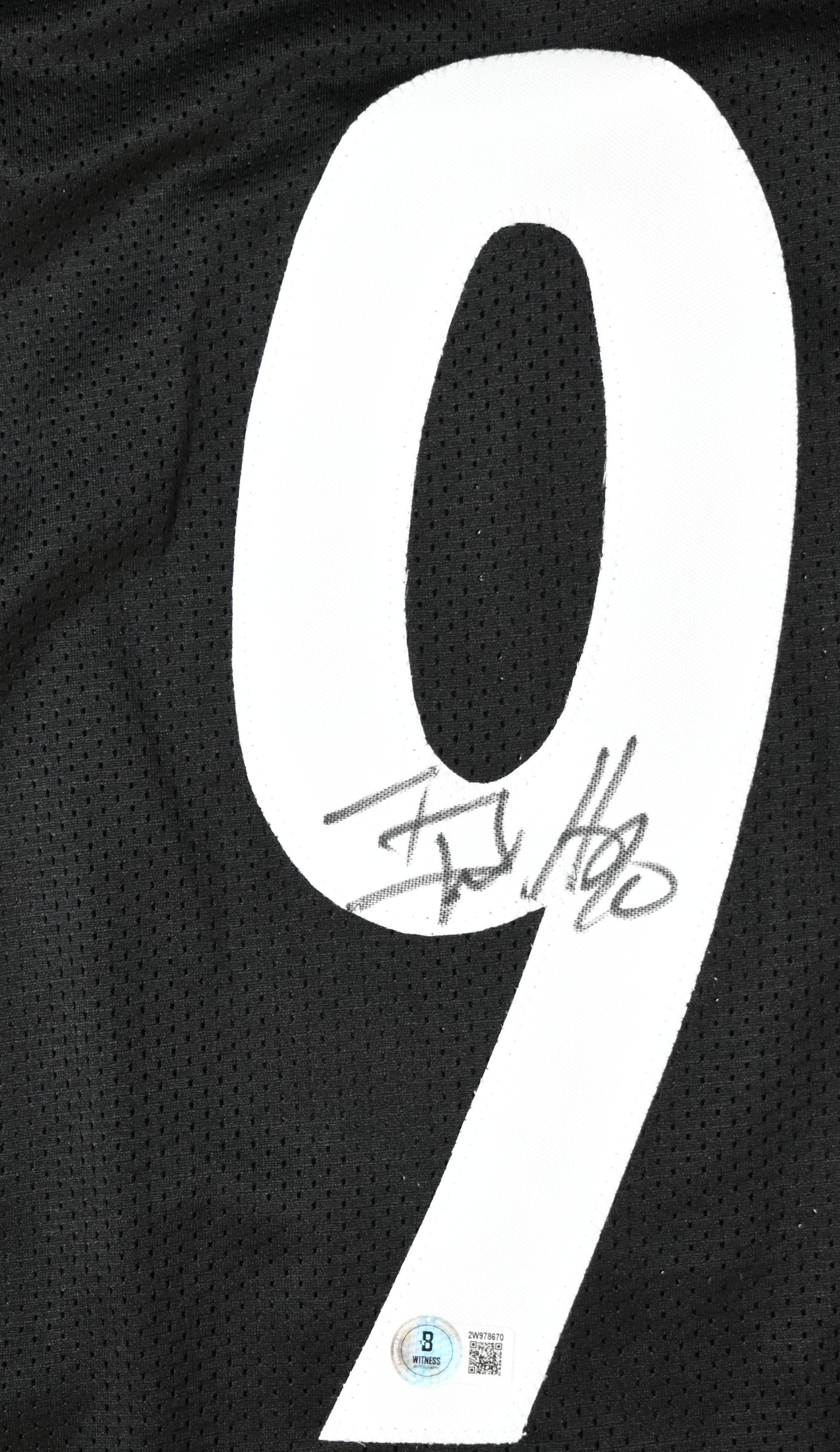 TJ Watt Autographed Black Pro Style Jersey - Beckett W Hologram *Black