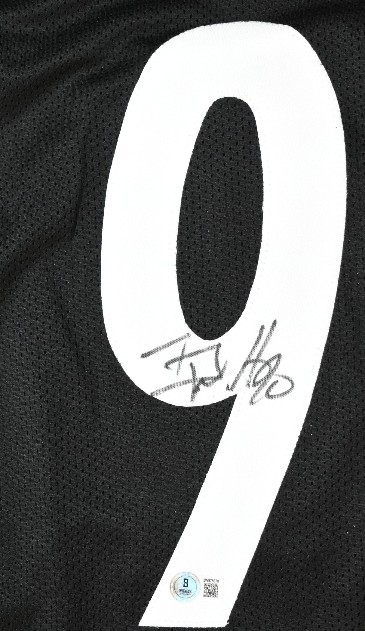 T.J. Watt Autographed Black Pro Style Jersey - Beckett W Hologram *Black