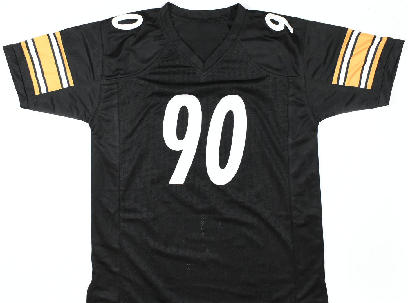 TJ Watt Autographed Black Pro Style Jersey - Beckett W Hologram *Black