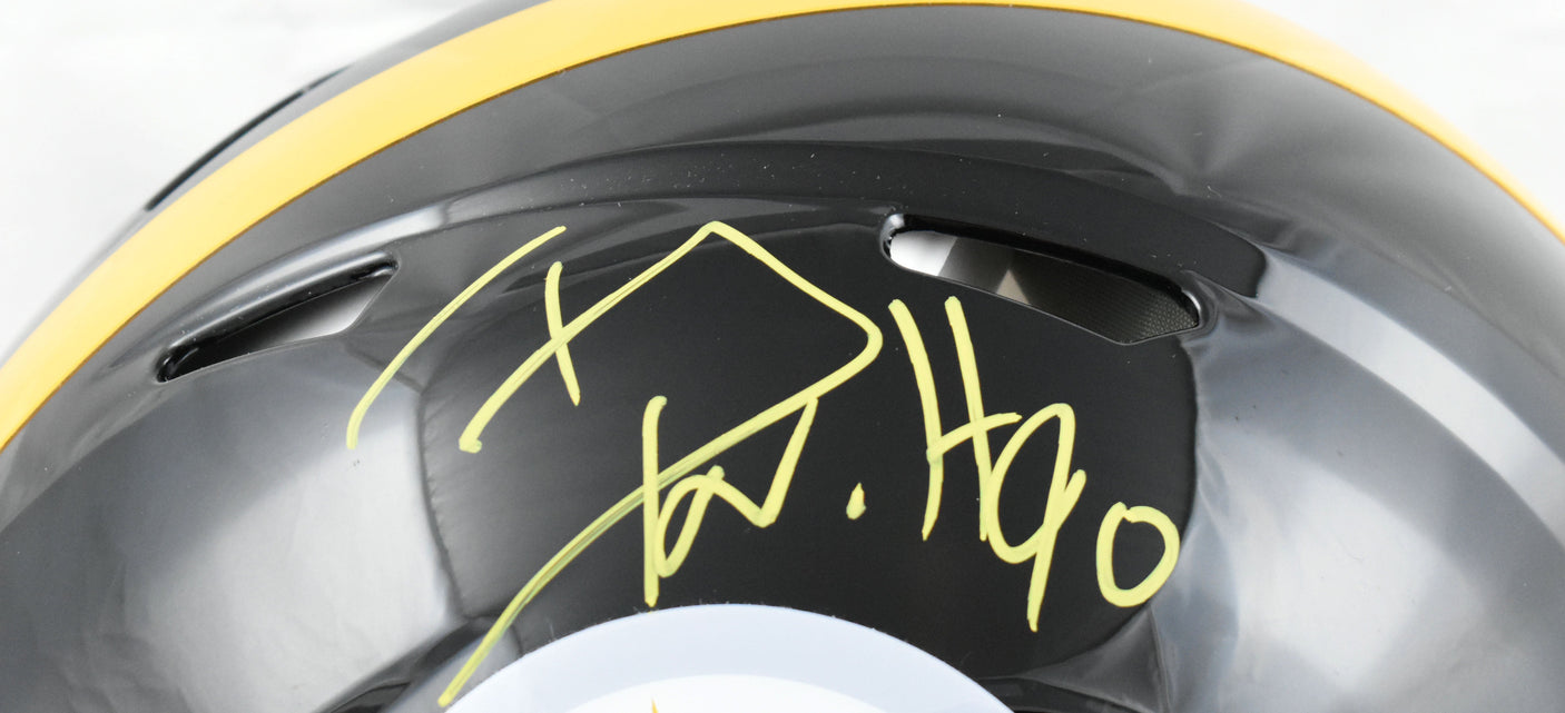 T.J. Watt Autographed Steelers F/S Speed Authentic Helmet - Beckett W Hologram