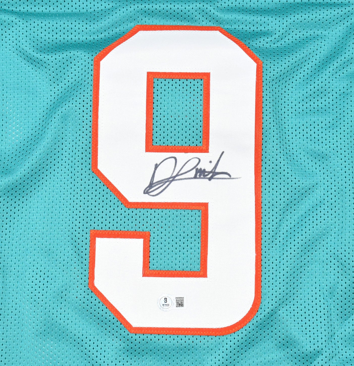 Jonnu Smith Autographed Teal Pro Style Jersey - Beckett W Hologram *Black