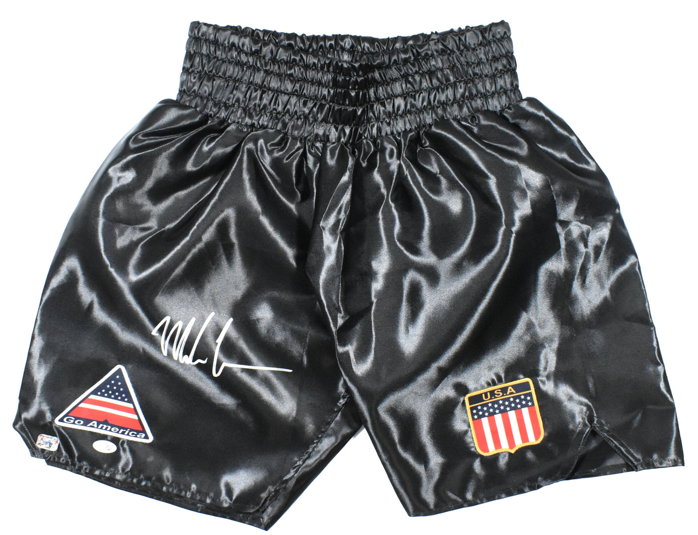Mike Tyson Autographed Black Boxing Trunks - JSA W Hologram *Silver