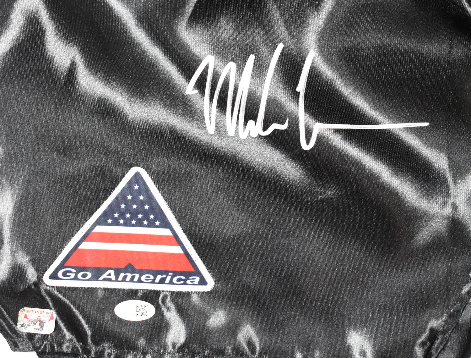 Mike Tyson Autographed Black Boxing Trunks - JSA W Hologram *Silver