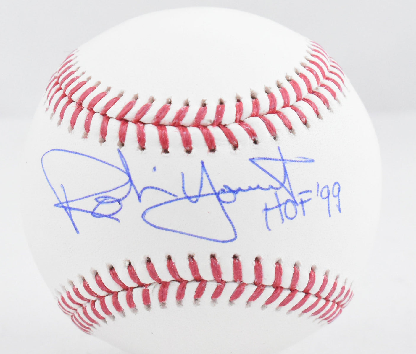 Robin Yount Autographed Rawlings OML Baseball w/HOF - Beckett W Hologram *Blue
