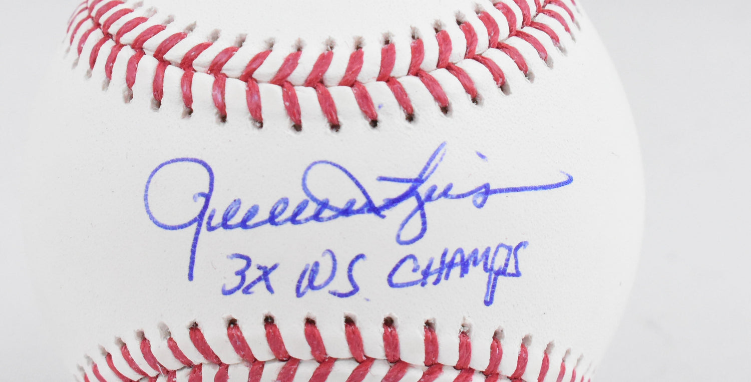 Rollie Fingers Autographed Rawlings OML Baseball 3x WS Champs-Beckett W Hologram