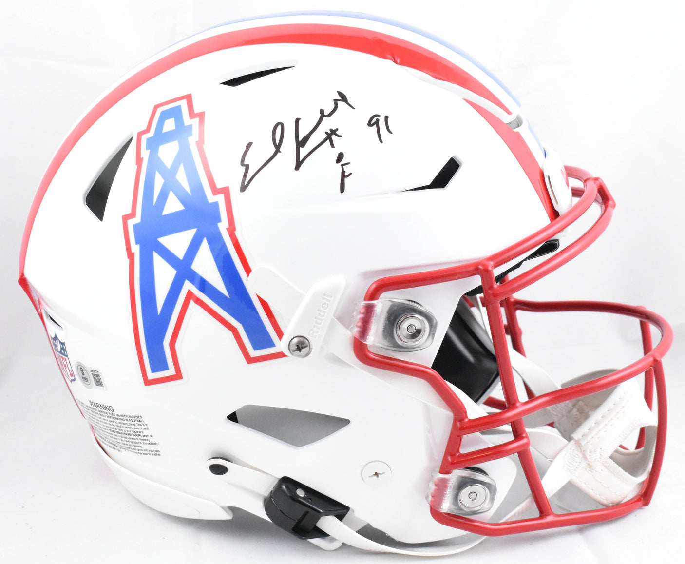 Earl Campbell Autographed Houston Oilers F/S Speed Flex Helmet - Beckett W Holo