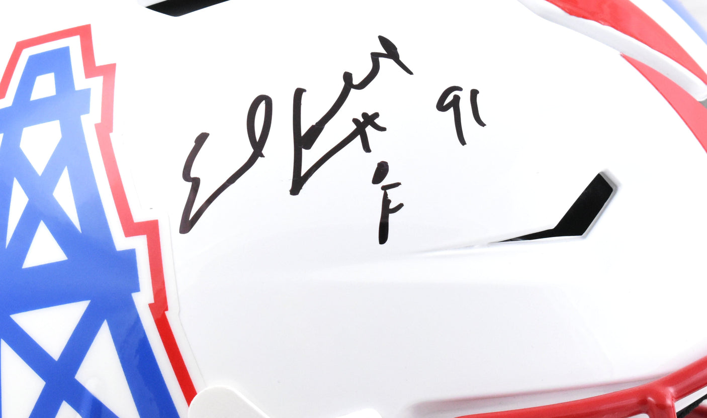 Earl Campbell Autographed Houston Oilers F/S Speed Flex Helmet - Beckett W Holo