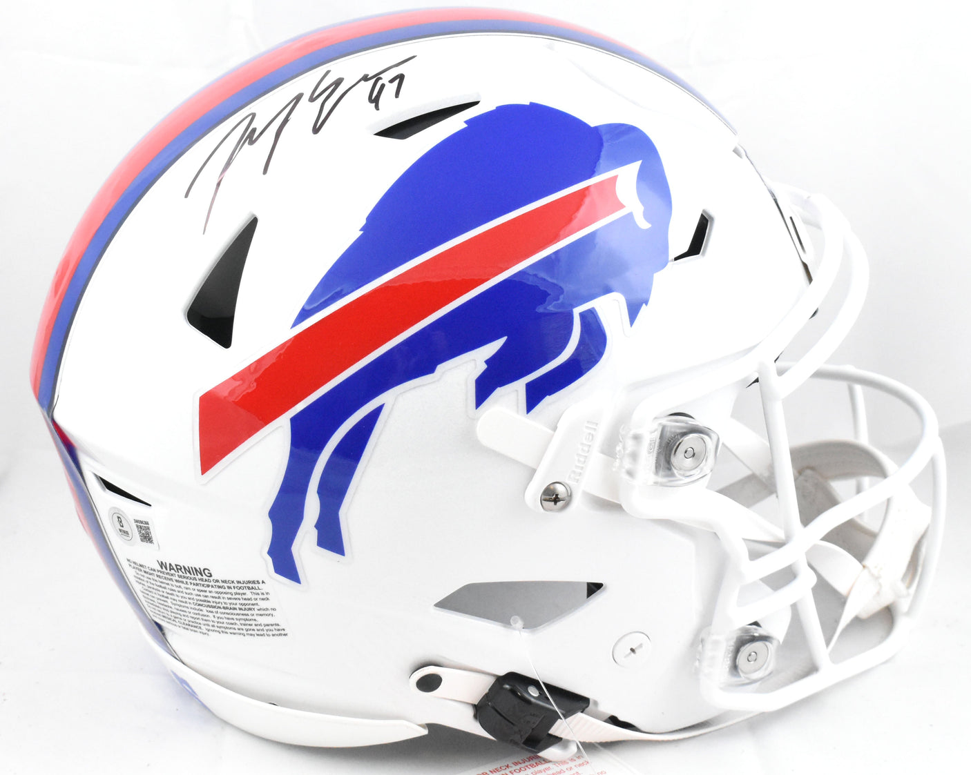 Joey Bosa Autographed Buffalo Bills F/S Speed Flex Helmet - Beckett W Hologram