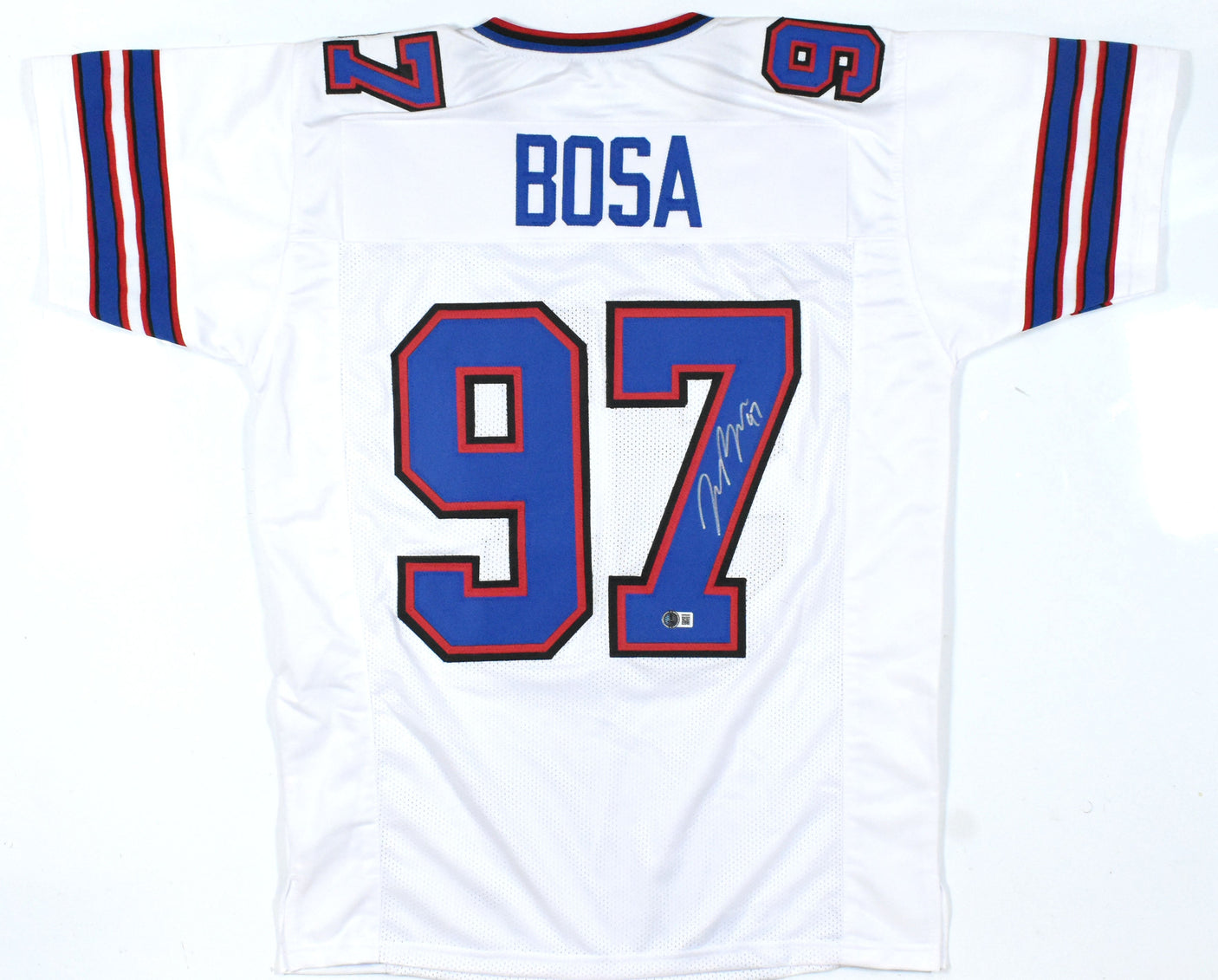 Joey Bosa Autographed White Pro Style Jersey - Beckett W Hologram *Silver