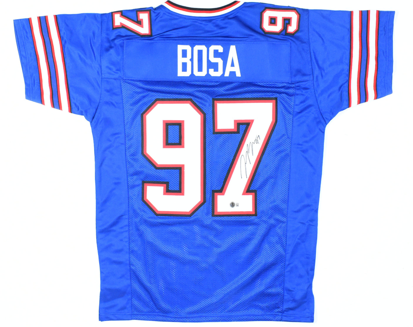 Joey Bosa Autographed Blue Pro Style Jersey - Beckett W Hologram *Black