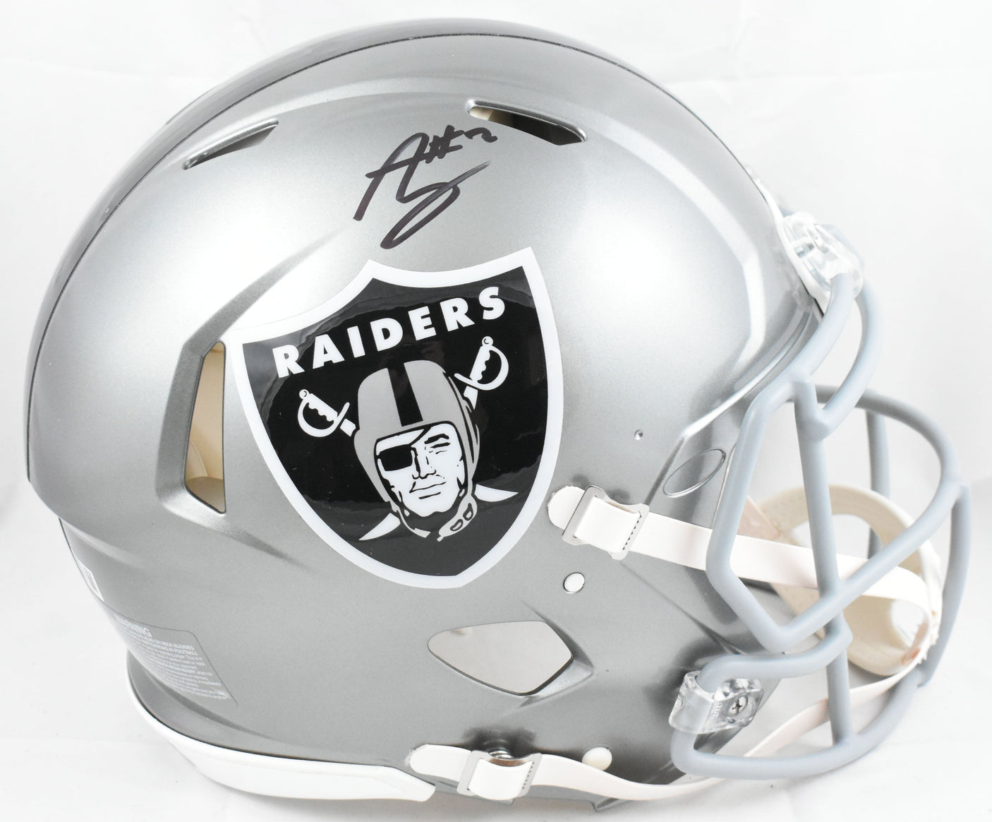 Ashton Jeanty Signed Raiders F/S Flash Speed Authentic Helmet-Beckett W Hologram