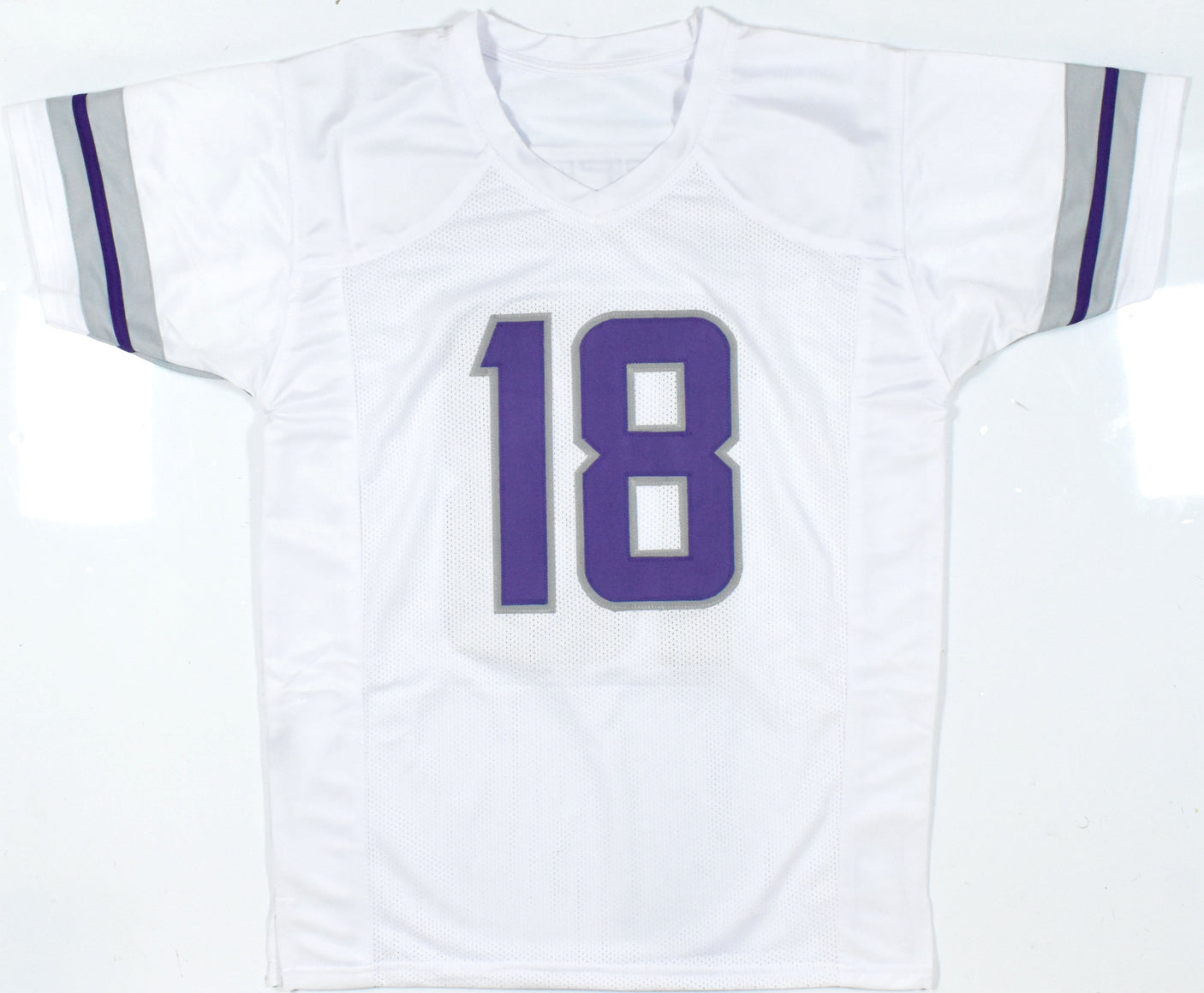 Justin Jefferson Autographed White Alt Pro Style Jersey - Beckett W Hologram