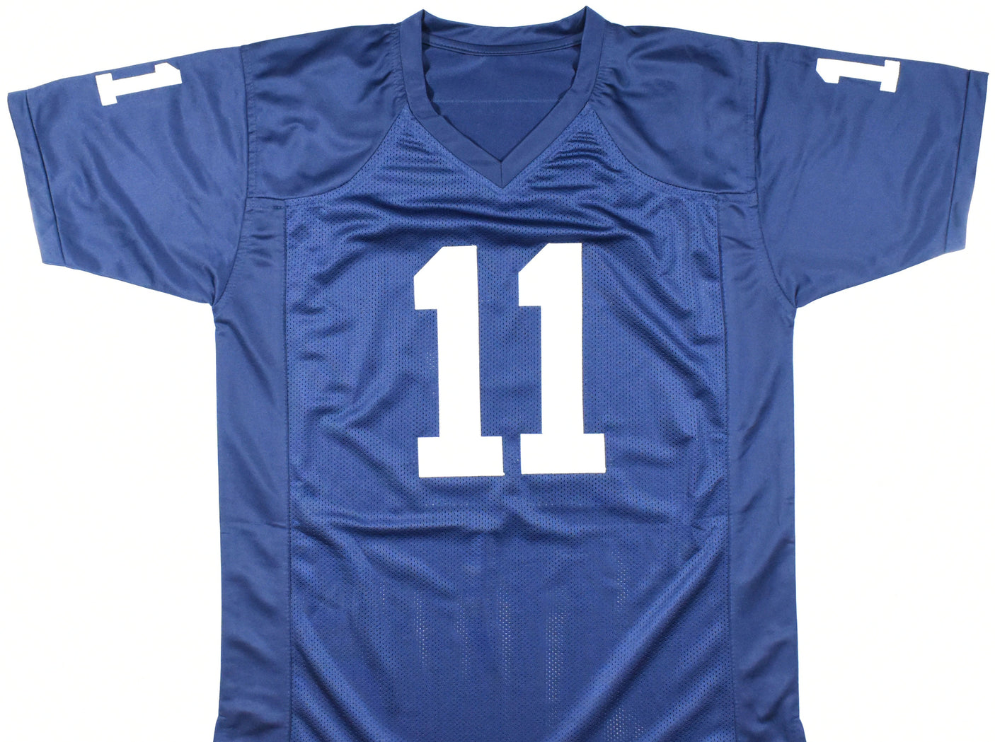 Abdul Carter Autographed Blue College Style Jersey - Beckett W Hologram *Black