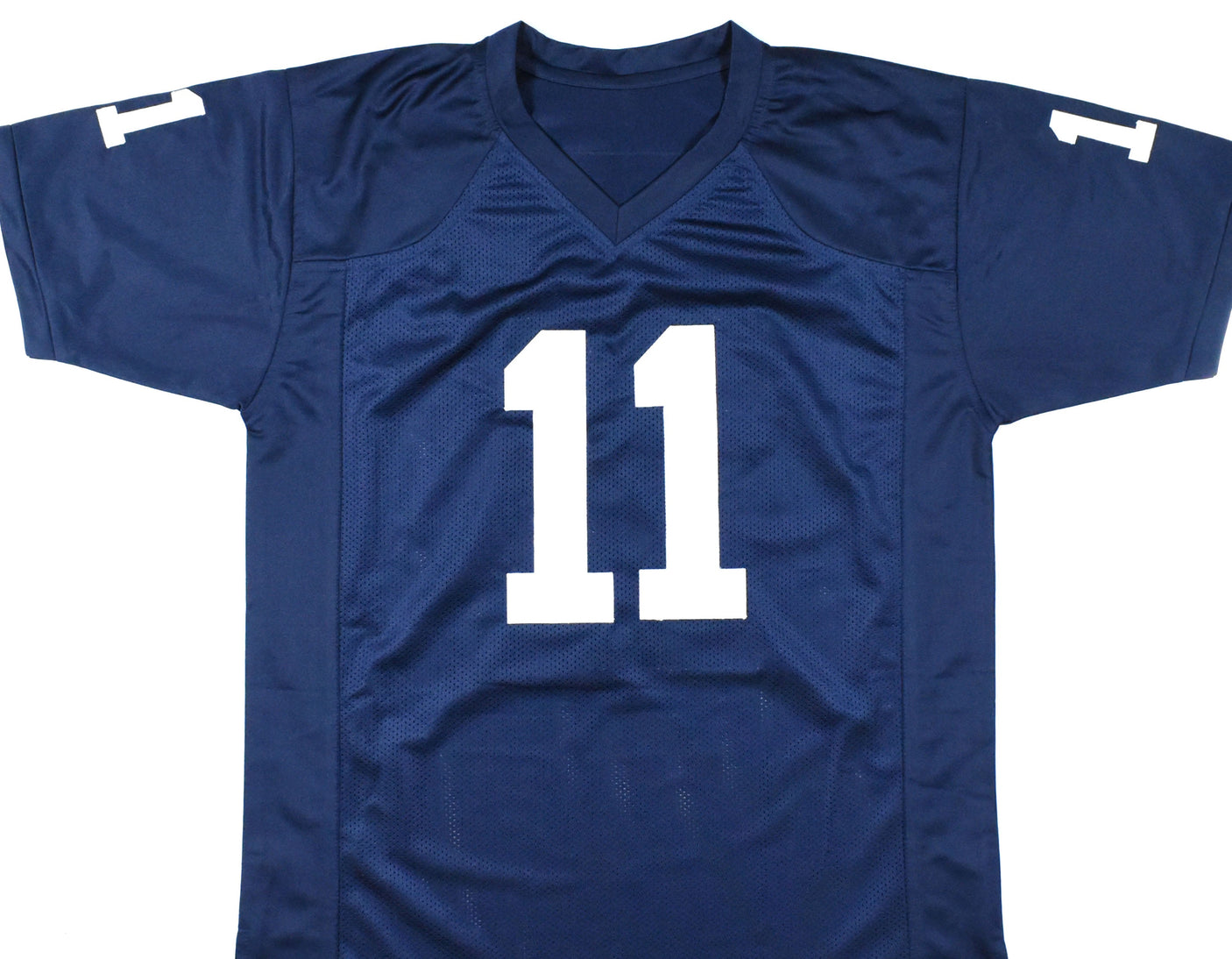 Abdul Carter Autographed Blue College Style Jersey - Beckett W Hologram *Left