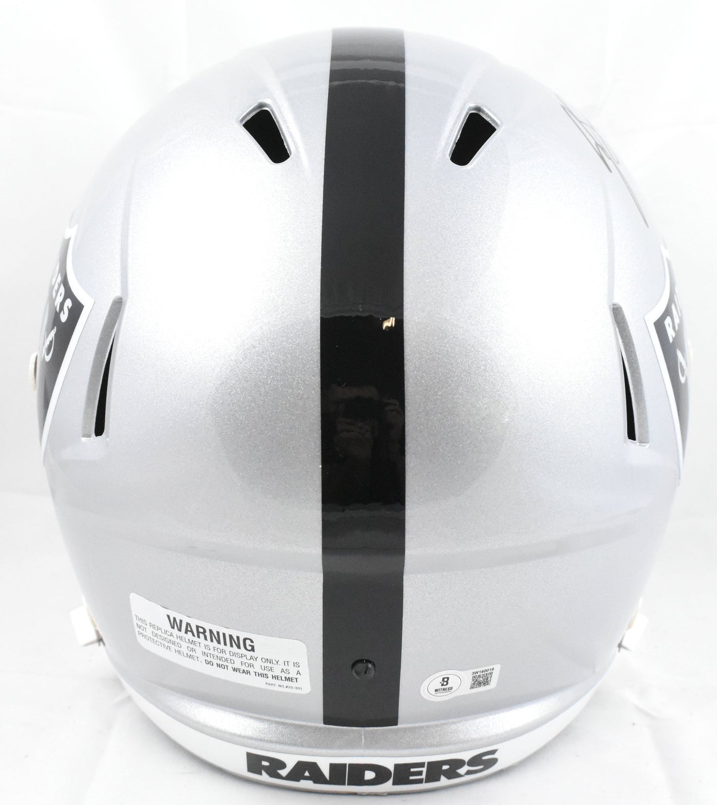Geno Smith Autographed Las Vegas Raiders F/S Speed Helmet - Beckett W Hologram