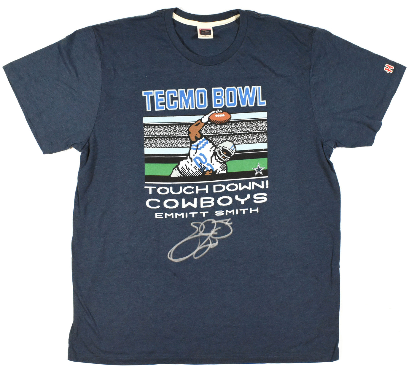 Emmitt Smith Autographed Dallas Cowboys Homage T-Shirt - Beckett W Hologram