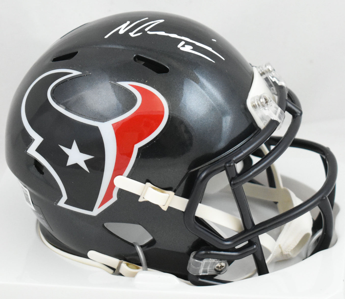 Nico Collins Autographed Houston Texans Speed Mini Helmet - Beckett W Hologram