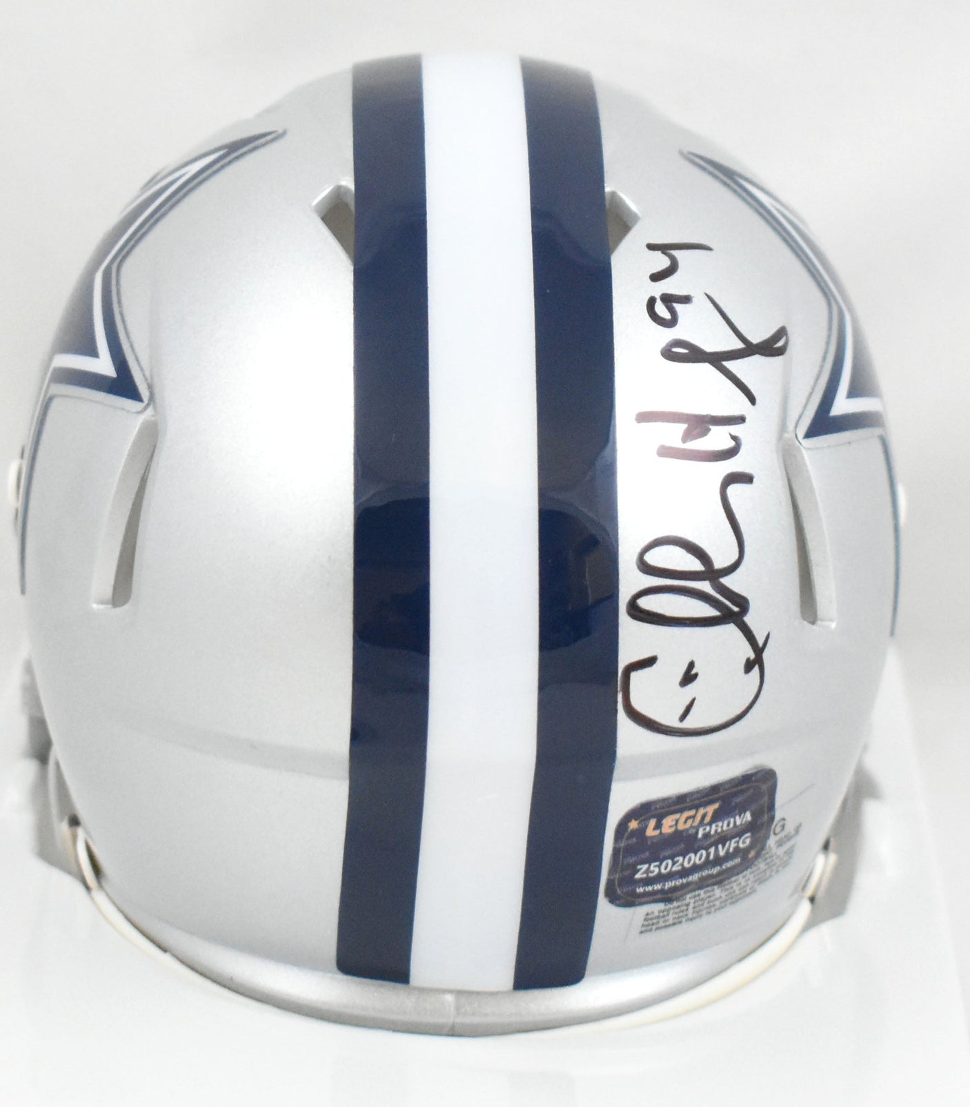 Charles Haley Autographed Dallas Cowboys Speed Mini Helmet - Prova *Black