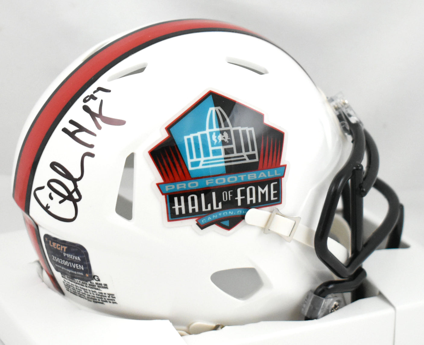 Charles Haley Autographed Dallas Cowboys HOF Speed Mini Helmet - Prova *Black