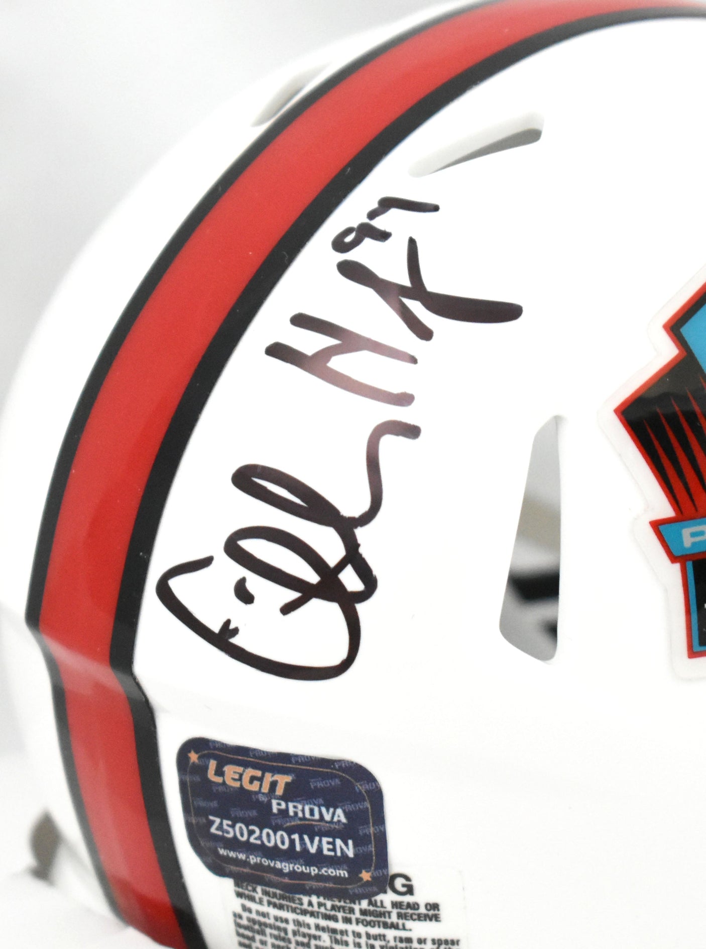 Charles Haley Autographed Dallas Cowboys HOF Speed Mini Helmet - Prova *Black