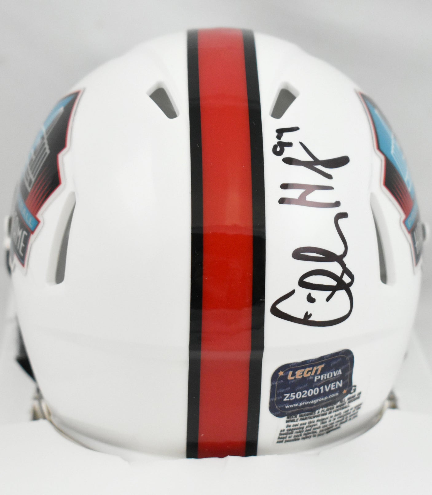 Charles Haley Autographed Dallas Cowboys HOF Speed Mini Helmet - Prova *Black