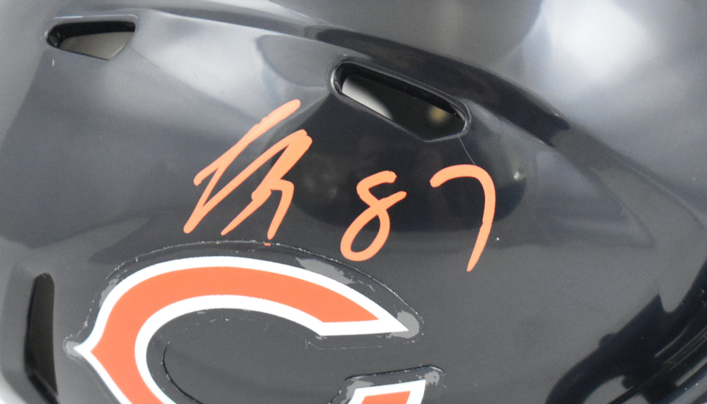 Luther Burden Autographed Chicago Bears Speed Mini Helmet - Beckett W Hologram