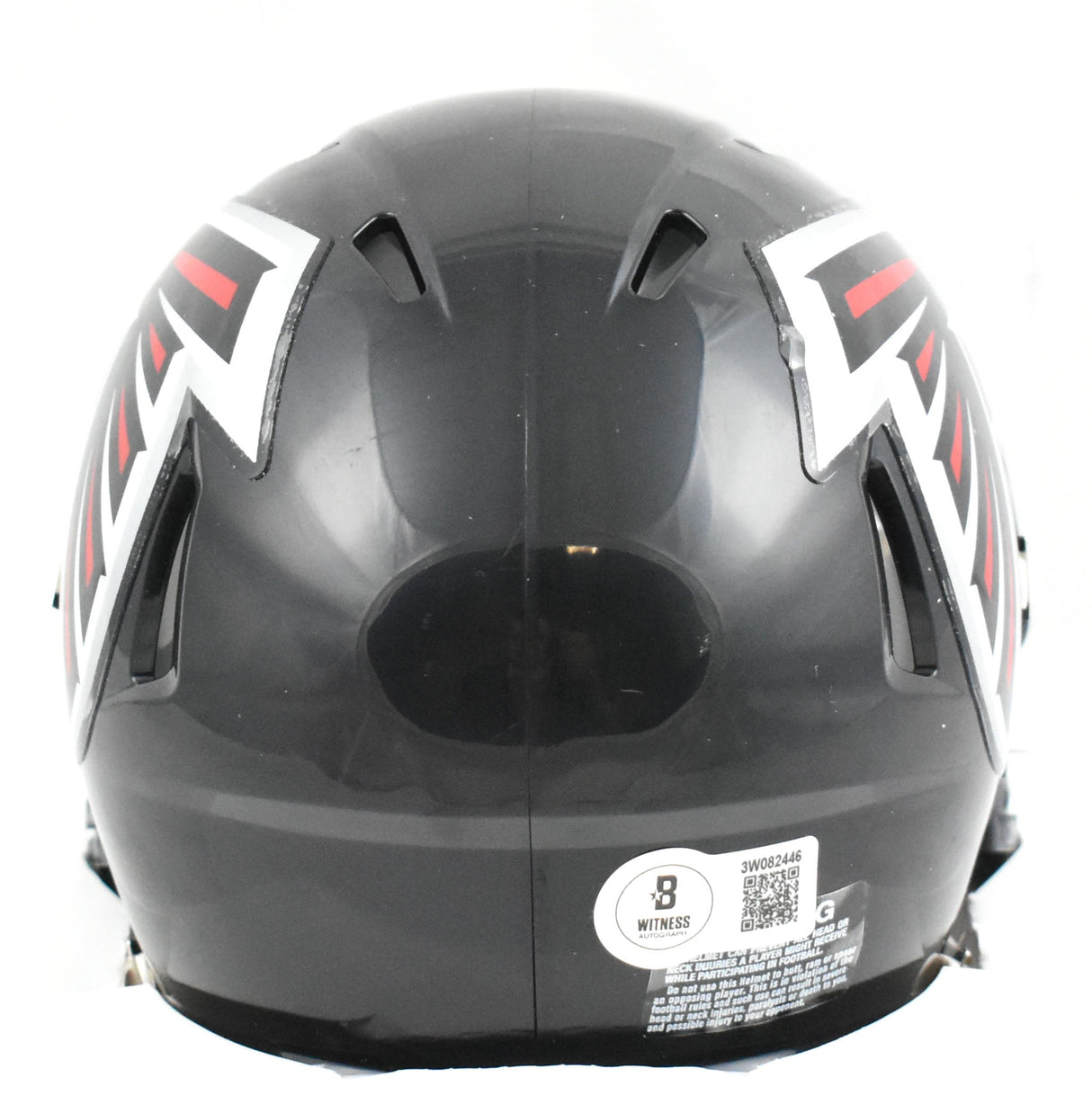 Julio Jones Signed Atlanta Falcons Speed Mini Helmet- Beckett W Hologram *Silver