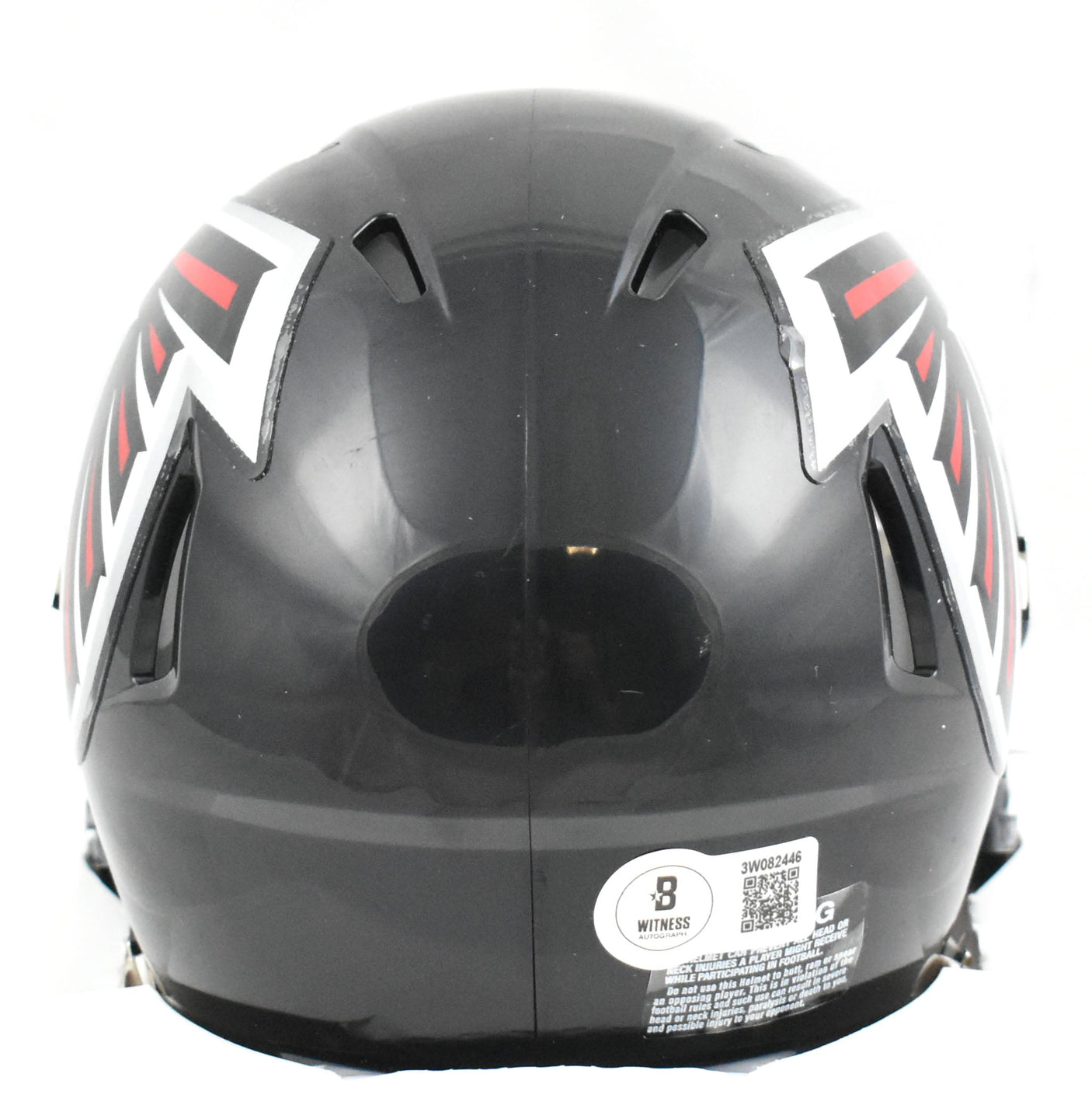 Julio Jones Signed Atlanta Falcons Speed Mini Helmet- Beckett W Hologram *Silver