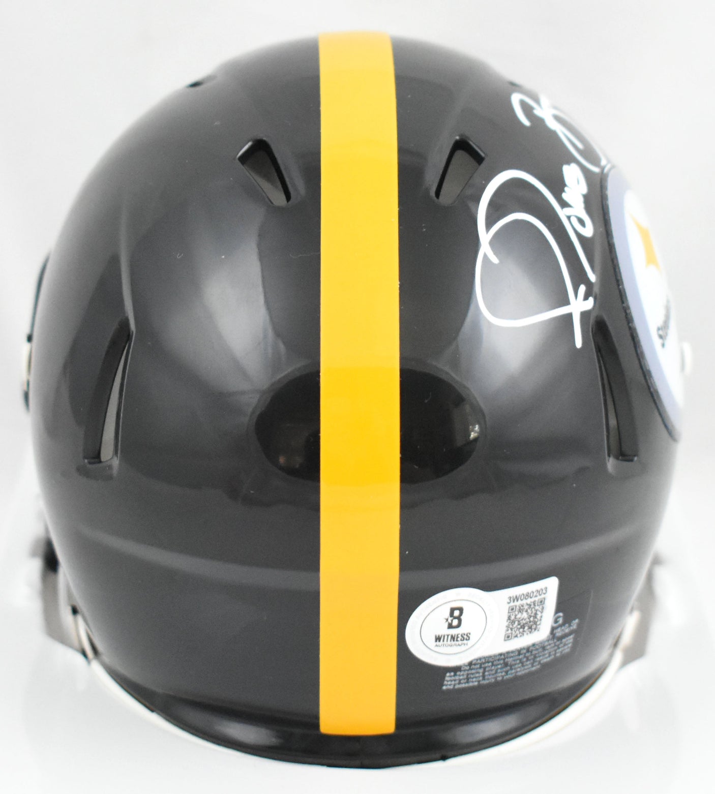 Jerome Bettis Autographed Pittsburgh Steelers Speed Mini Helmet - Beckett W Holo