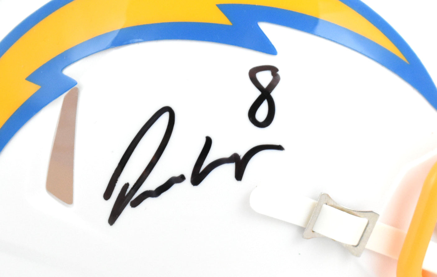 Omarion Hampton Signed Los Angeles Chargers Speed Mini Helmet - Beckett W Holo