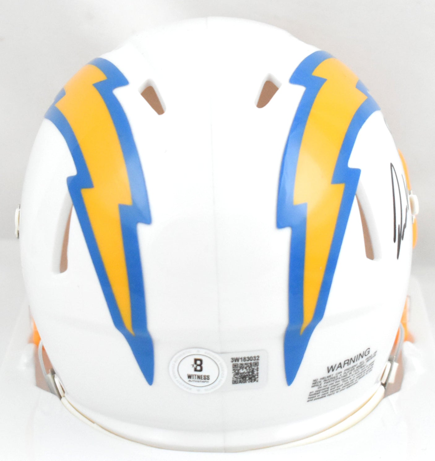 Omarion Hampton Signed Los Angeles Chargers Speed Mini Helmet - Beckett W Holo