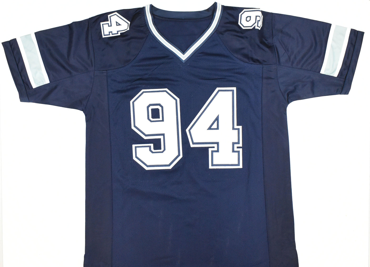 DeMarcus Ware Autographed Blue Pro Style Jersey - Beckett W Hologram *Black