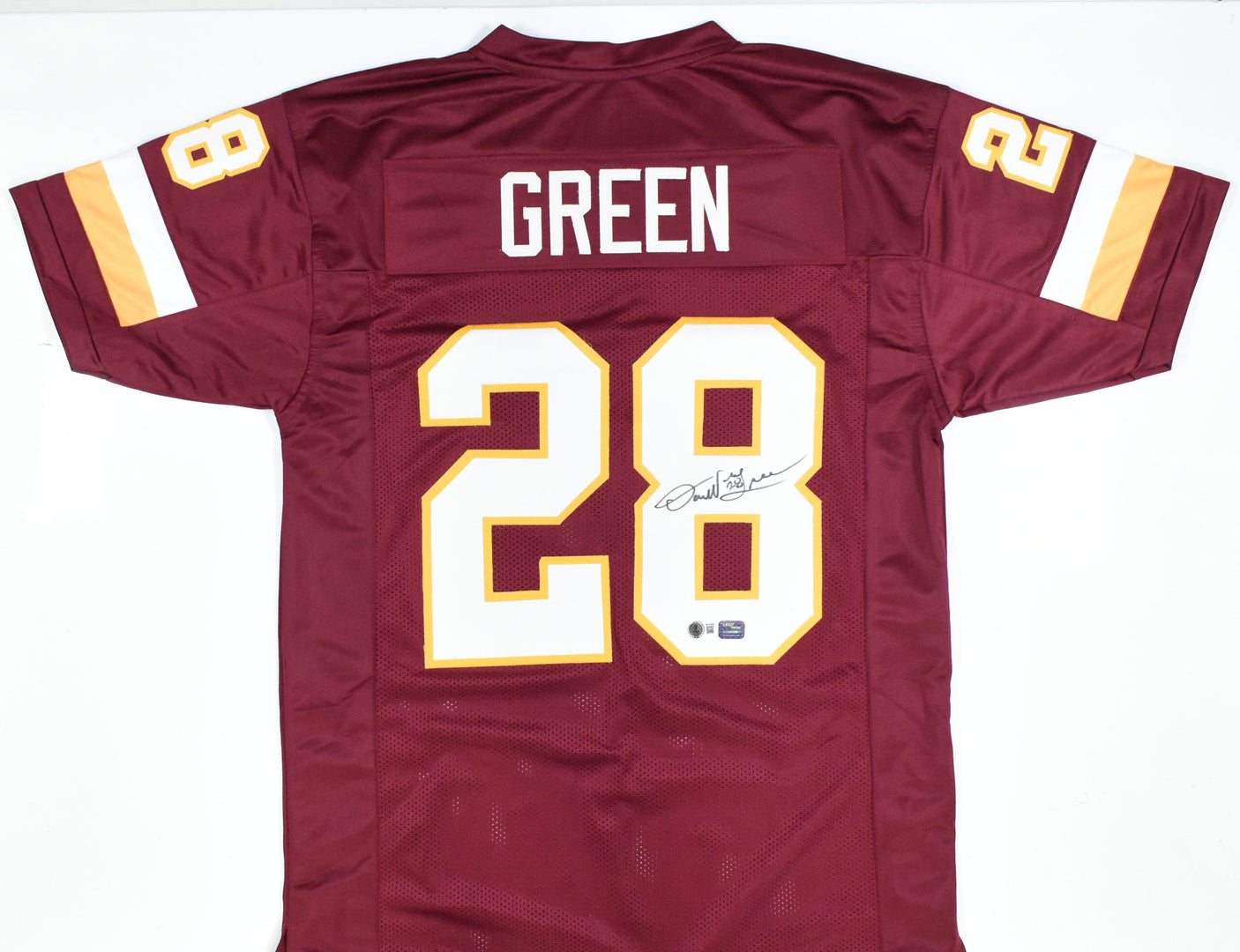 Darrell Green Autographed Maroon Pro Style Jersey - Beckett W Hologram *Black