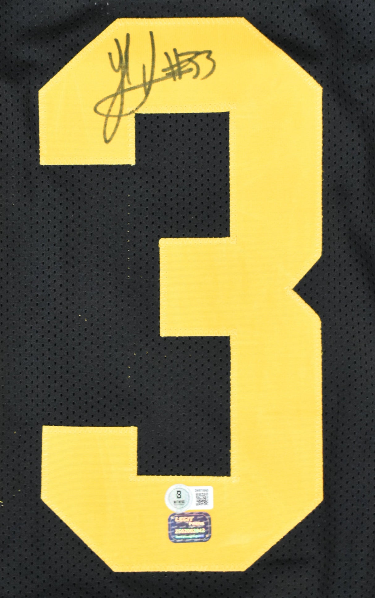 Jack Sawyer Autographed Black Pro Style Jersey - Beckett W Hologram *Black