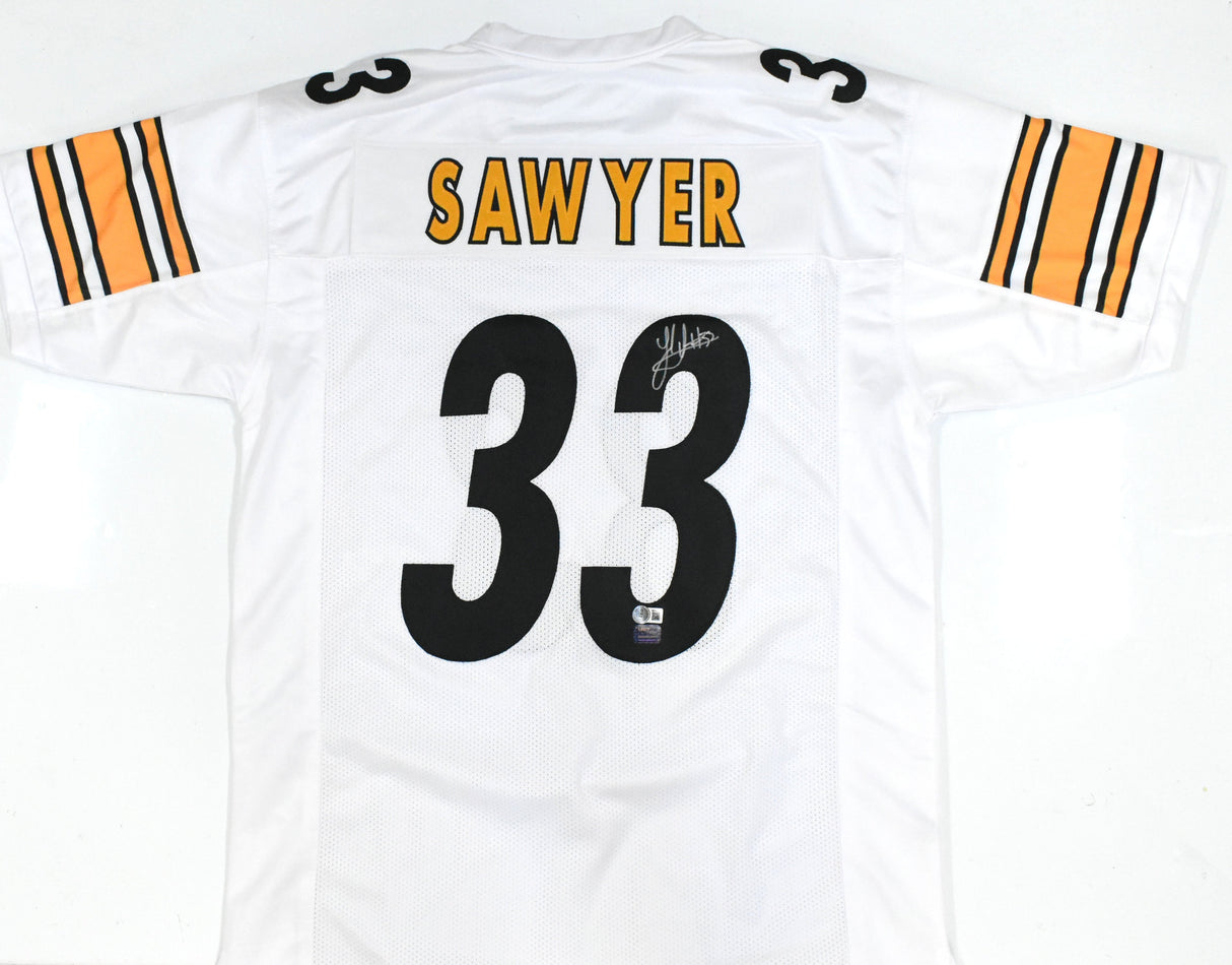 Jack Sawyer Autographed White Pro Style Jersey - Beckett W Hologram *Silver