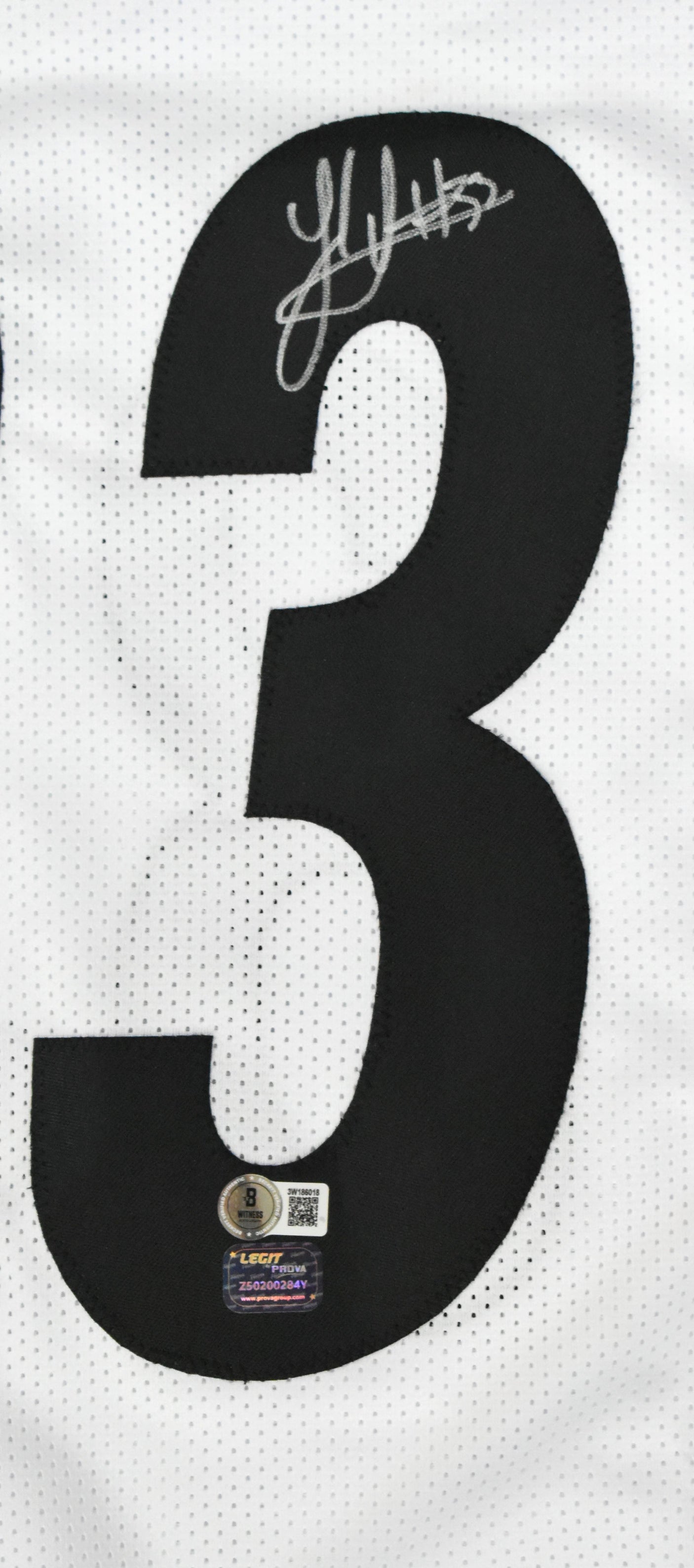 Jack Sawyer Autographed White Pro Style Jersey - Beckett W Hologram *Silver