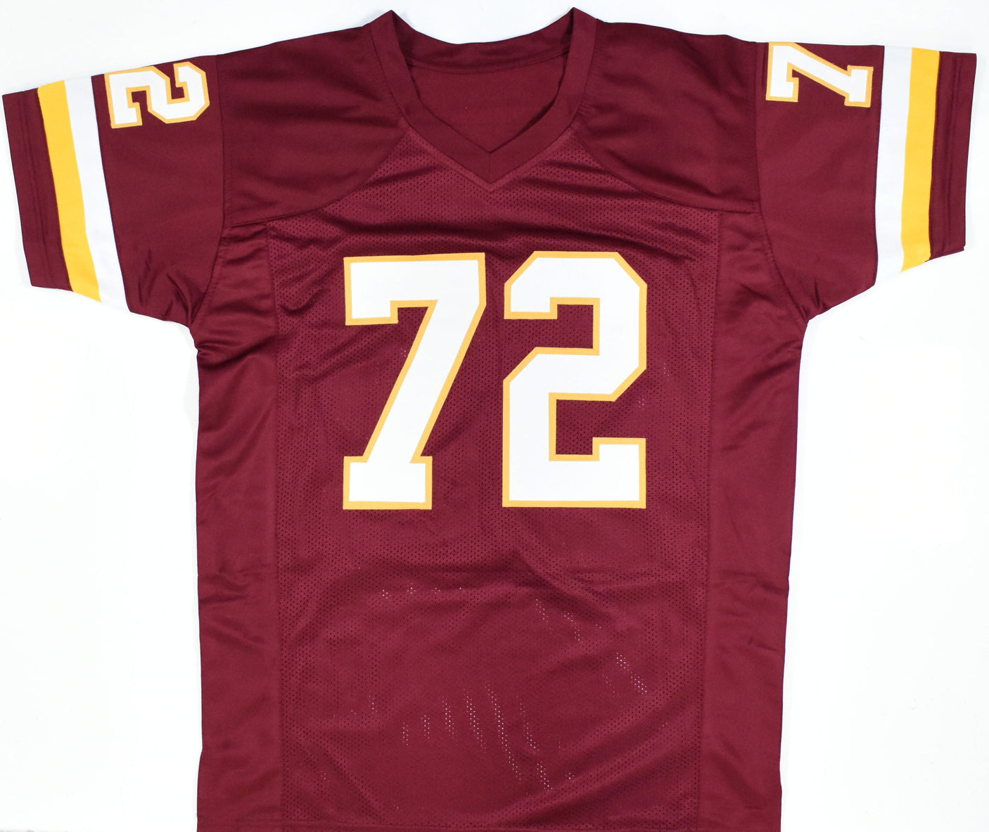 Dexter Manley Autographed Maroon Pro Style Jersey 2x SB Champ - Prova *Black