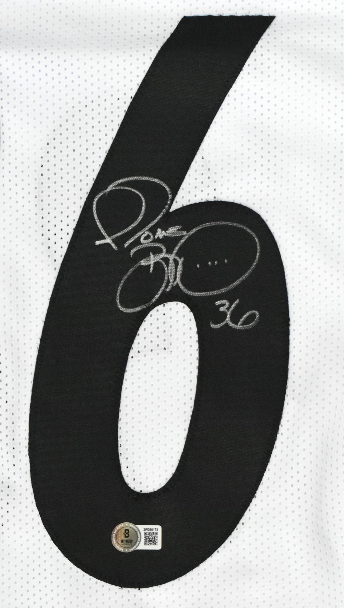 Jerome Bettis Autographed White Pro Style Jersey - Beckett W Hologram *Silver