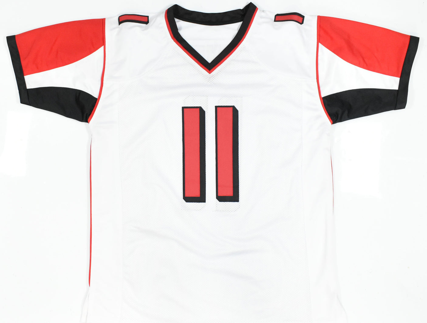 Julio Jones Autographed White Pro Style Jersey - Beckett W Hologram *Black