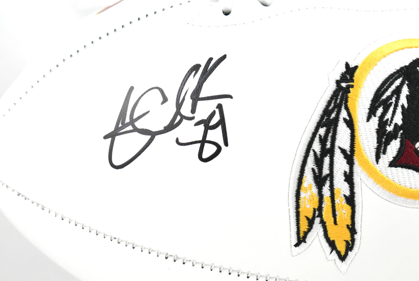 Gary Clark Autographed Washington Redskins Logo Football - Beckett W Hologram