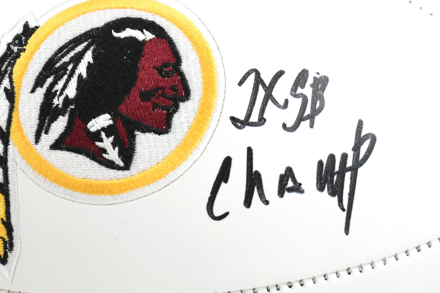 Dexter Manley Autographed Washington Redskins Logo Football 2x SB Champ - Prova