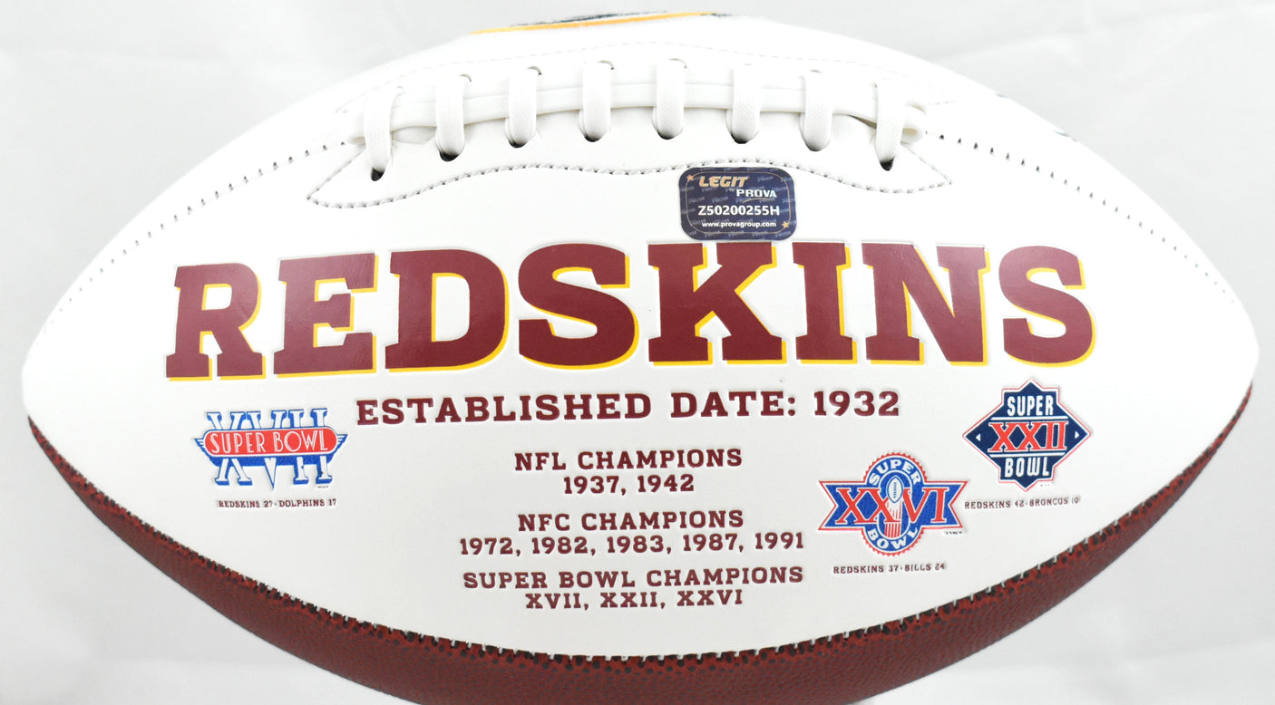 Dexter Manley Autographed Washington Redskins Logo Football 2x SB Champ - Prova
