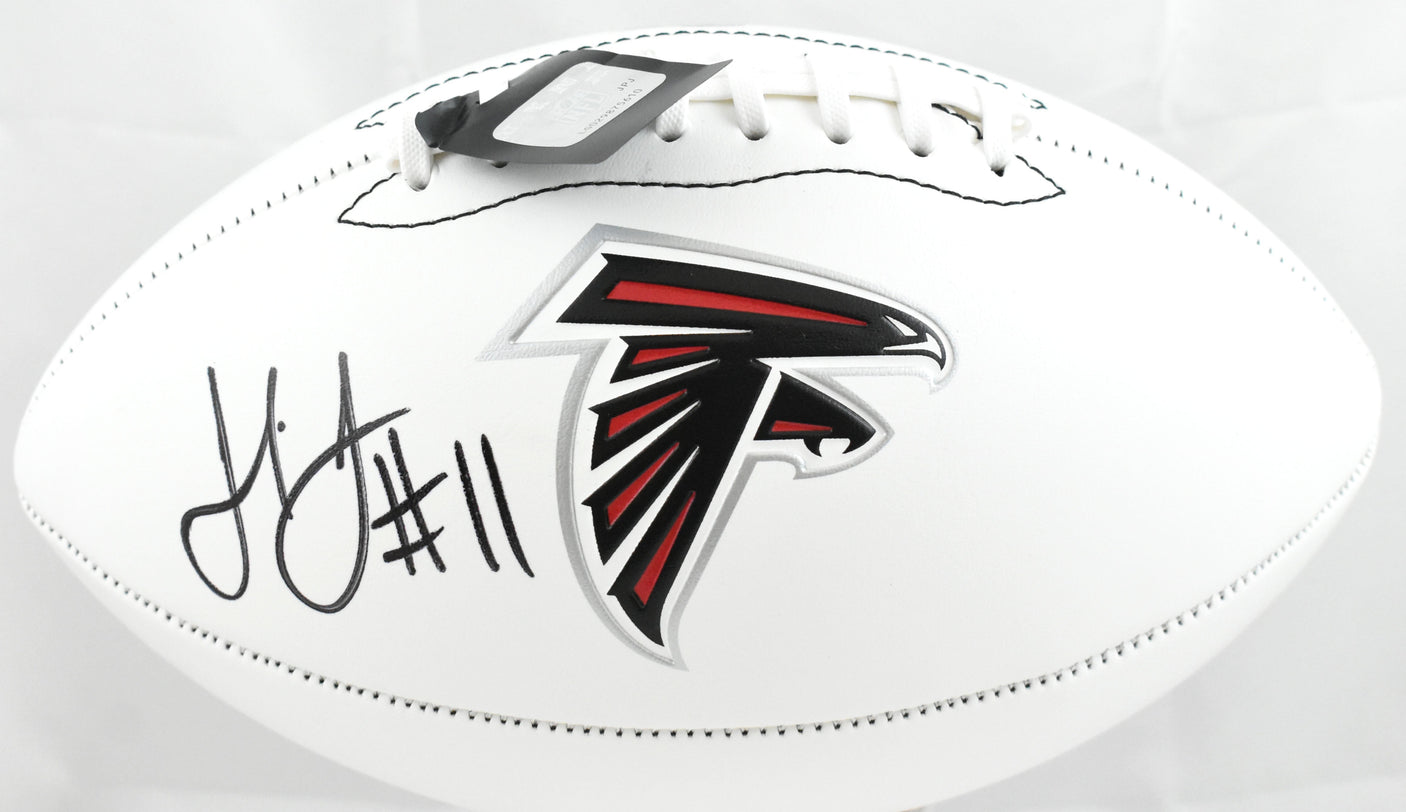 Julio Jones Autographed Atlanta Falcons Logo Football - Beckett W Hologram