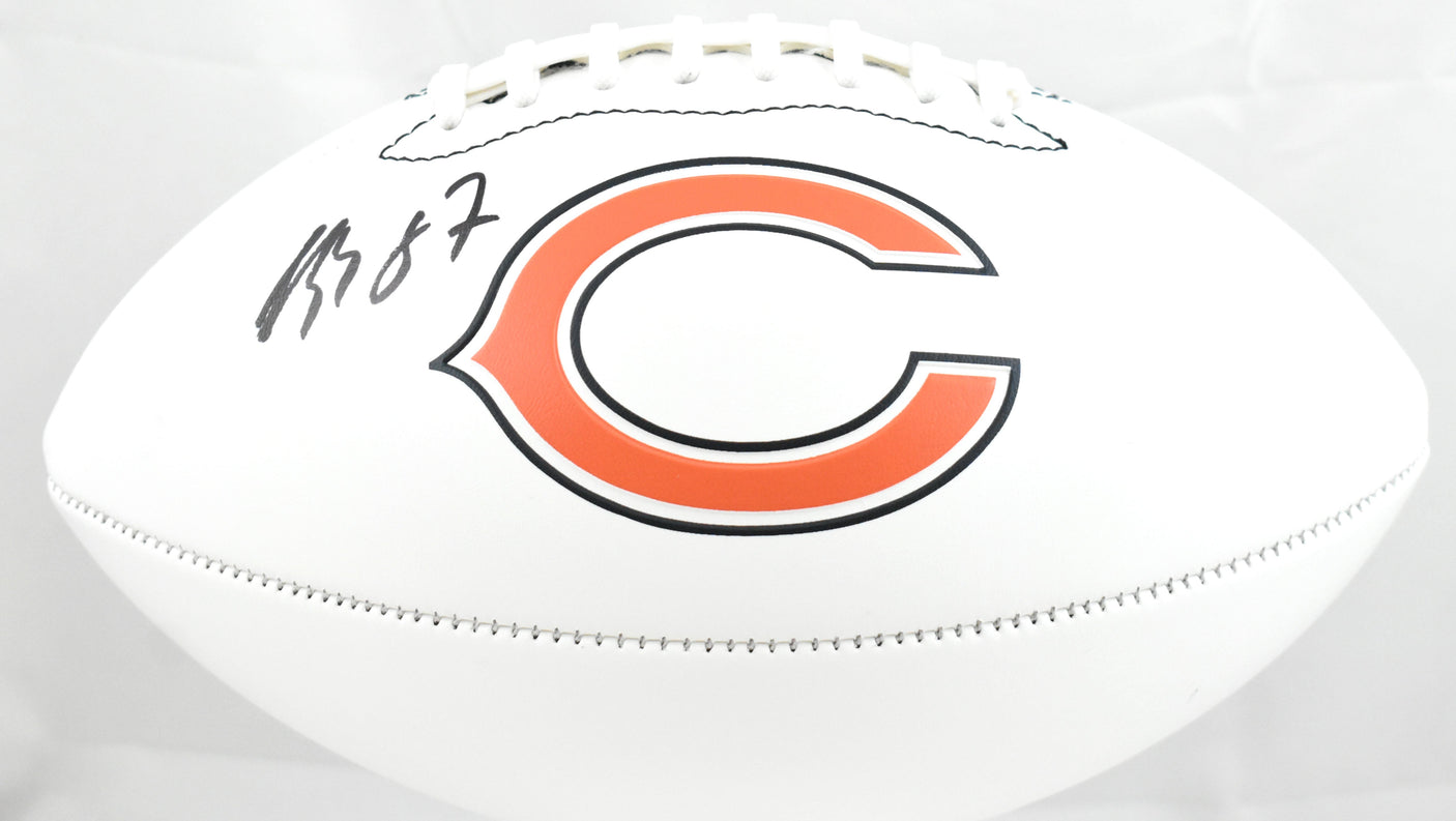 Luther Burden Autographed Chicago Bears Logo Football - Beckett W Hologram