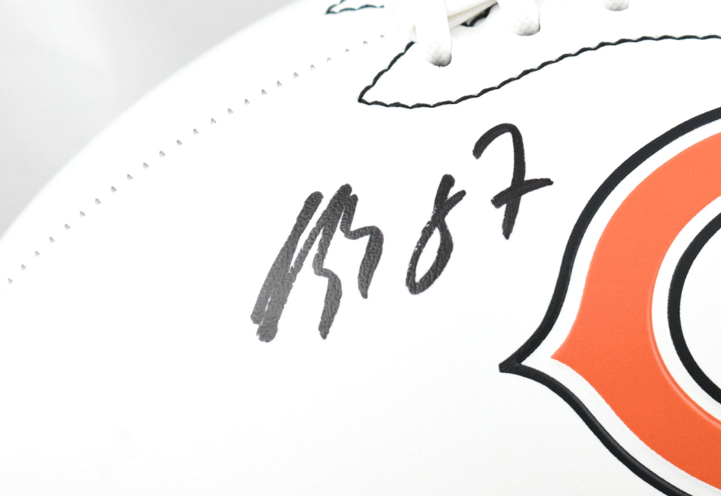 Luther Burden Autographed Chicago Bears Logo Football - Beckett W Hologram