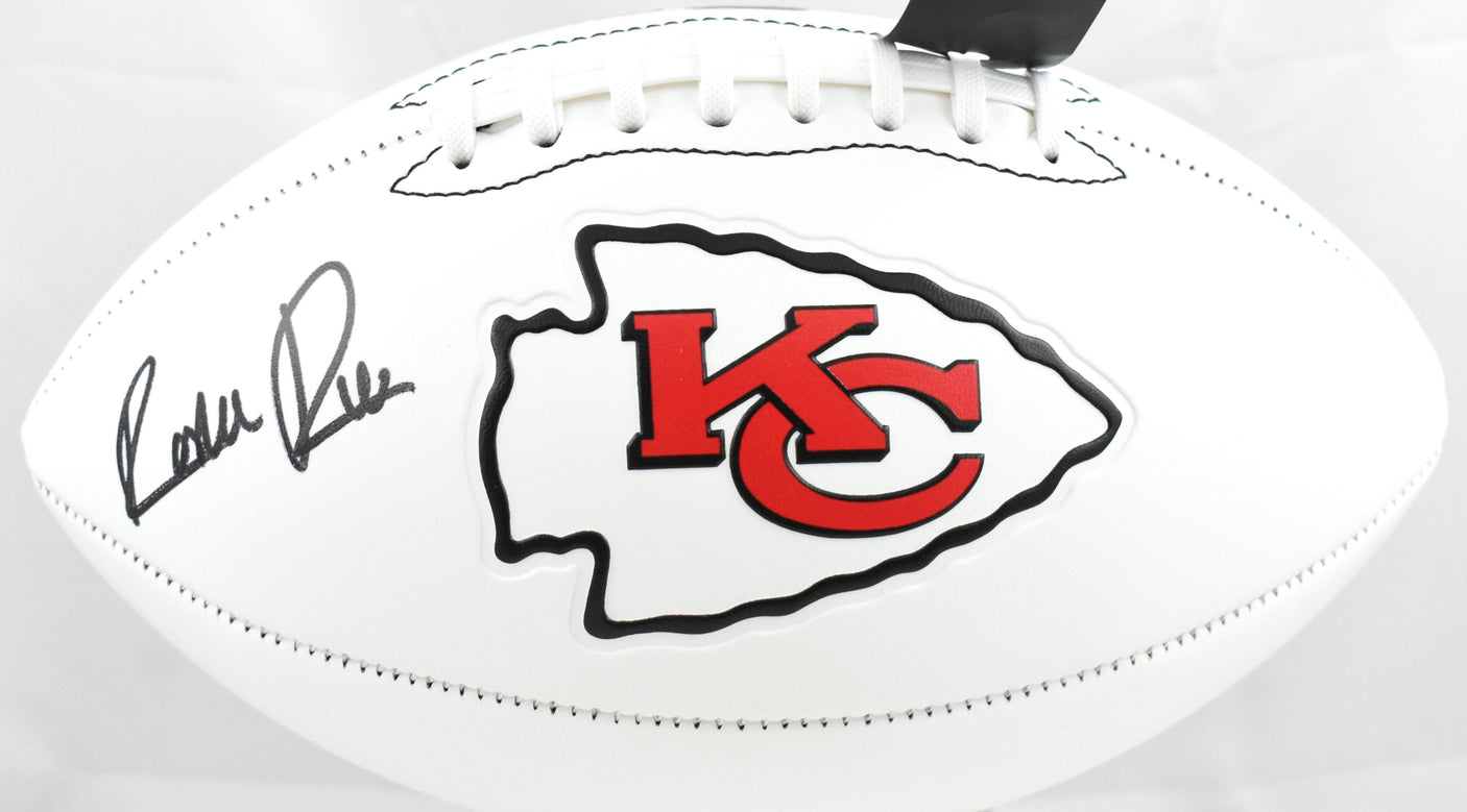 Rashee Rice Autographed Kansas City Chiefs Logo Football - Beckett W Hologram