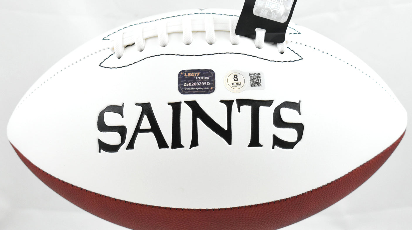 Cam Jordan Autographed New Orleans Saints Logo Football - Beckett W Hologram