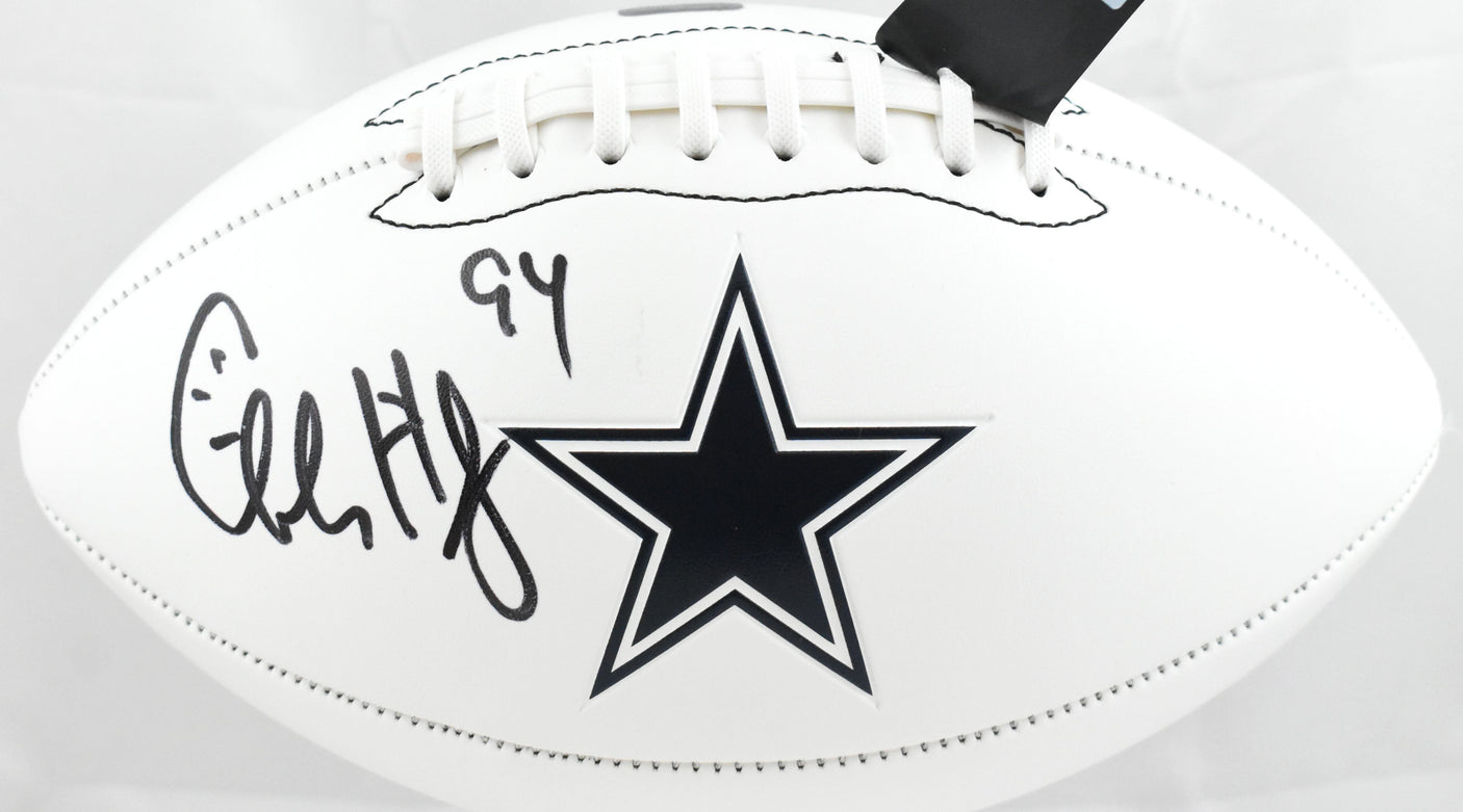 Charles Haley Autographed Dallas Cowboys Logo Football - Prova *Black