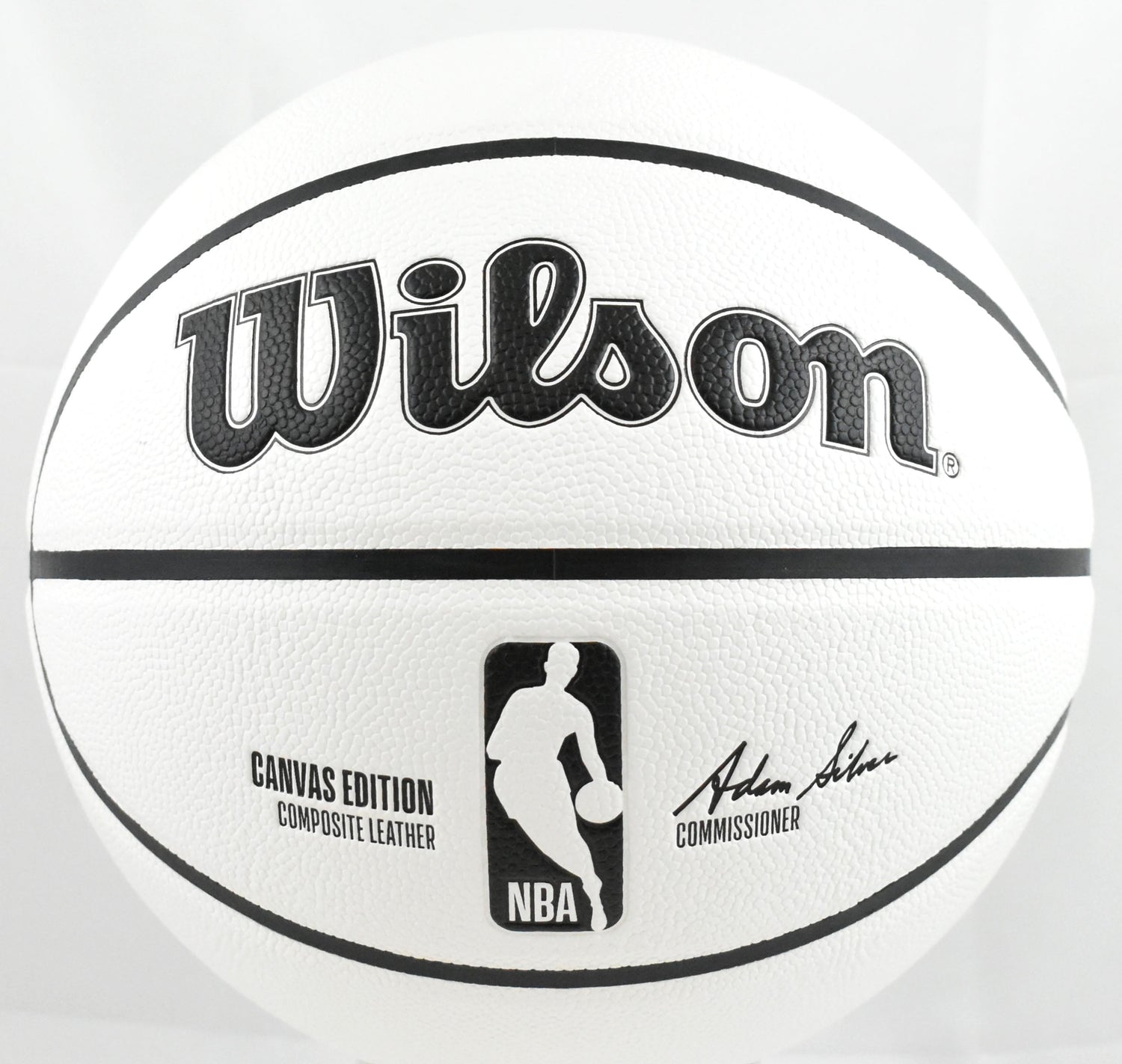Julius Erving Autographed NBA Wilson Canvas Edition Basketball - Beckett W Holo